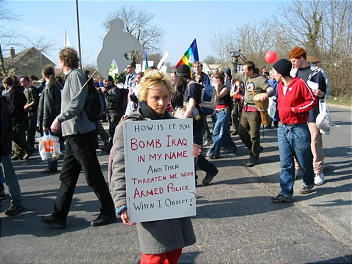 RAF Fairford Iraq protestors