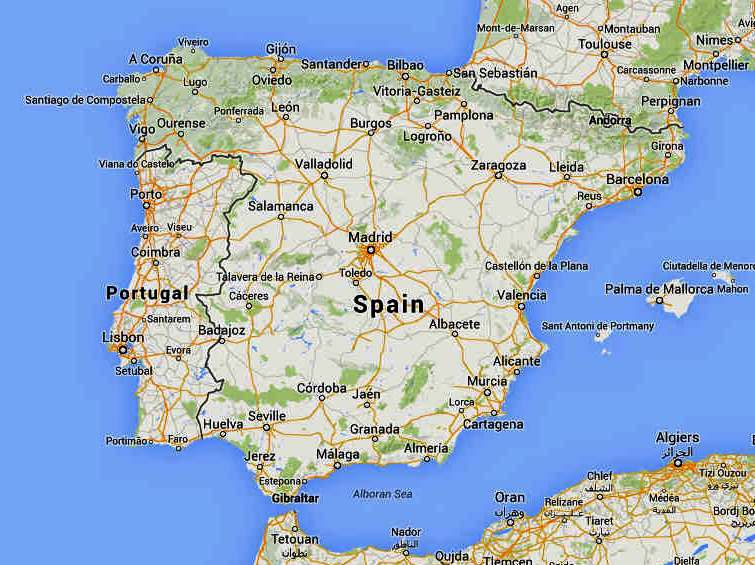 google map spain