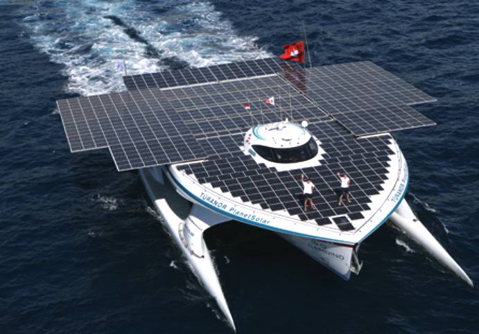 boat as of september 2013 the fastest atlantic solar boat crossing