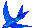 Bluebird trademark legend, blue bird in flight logo