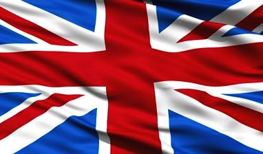 The British Union Jack flag