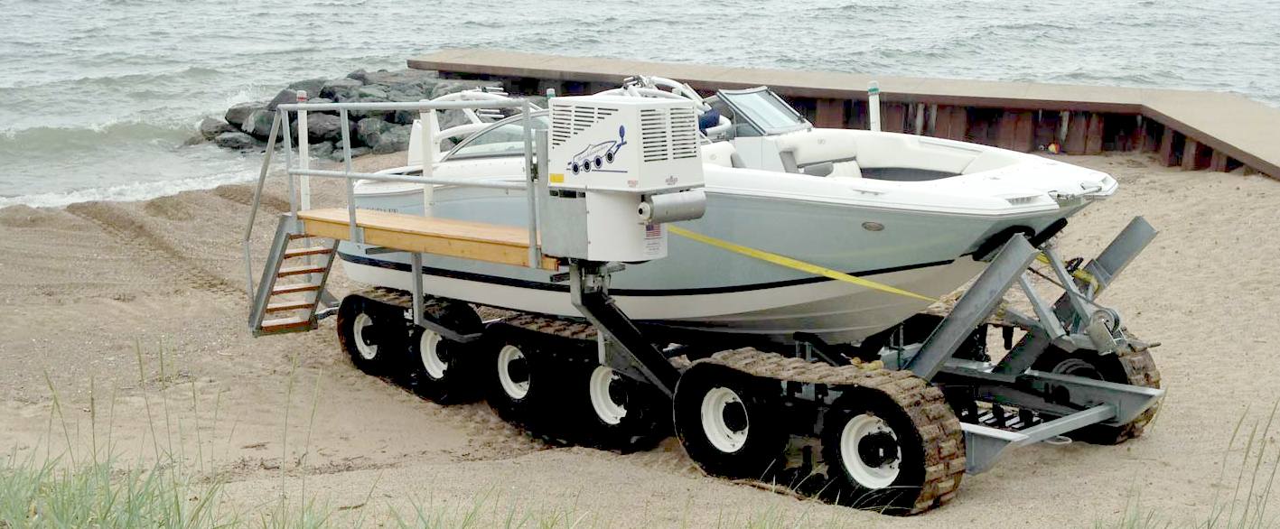 BOAT LAUNCHING SYSTEM MOTORISED REMOTELY CONTROLLED TRAILER BOAT ...