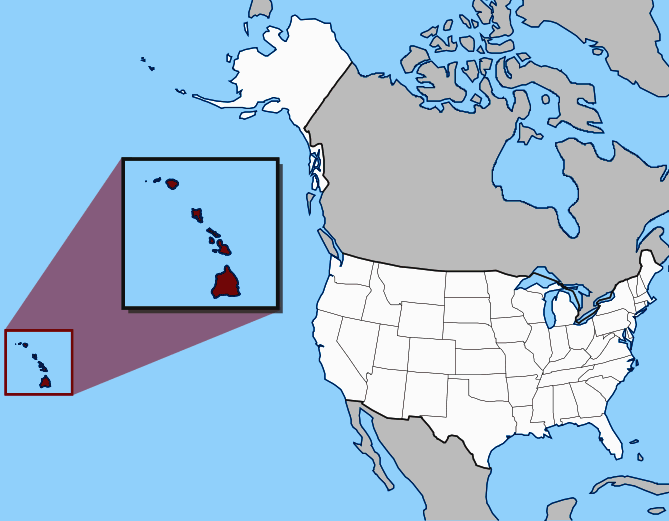 Map Usa Hawaii