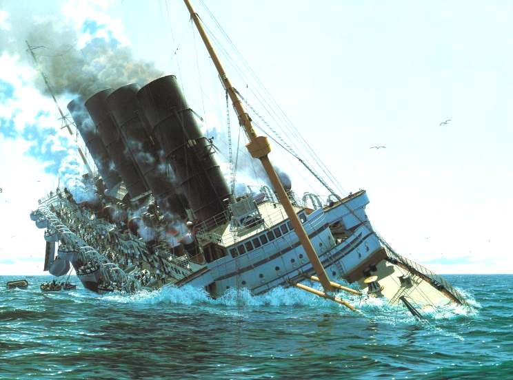 Lusitania Torpedo Sinking U20 Atlantic Ocean Ireland Coast