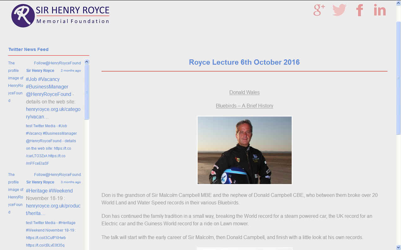 The Sir Henry Royce Memorial Foundation