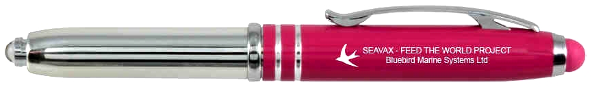 Pink feed the world pen, SeaVax project official