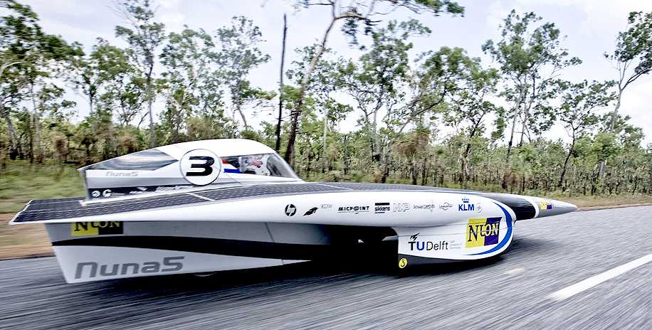 Nuna 5 solar powered racing car from Delft TU