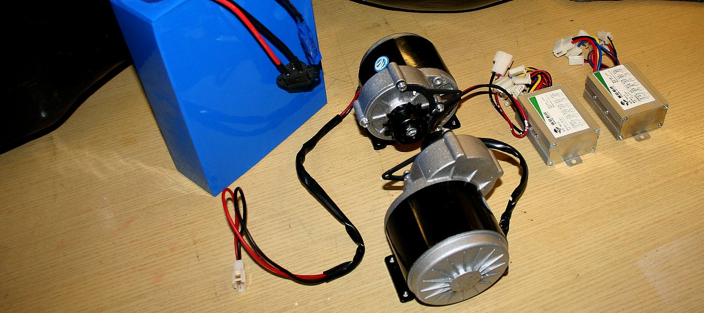 Motor, battery and speed controllers for the giant robot ant