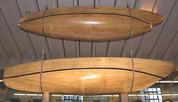 Froude's experimental wooden model boat hulls, Science Museum, London