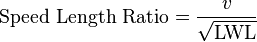 Speed - Length - Ration calculation