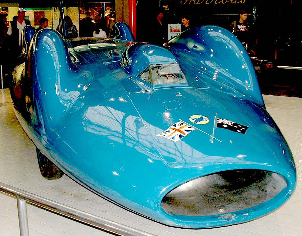 Donald Campbell's Bluebird CN7 jet powered land speed record car