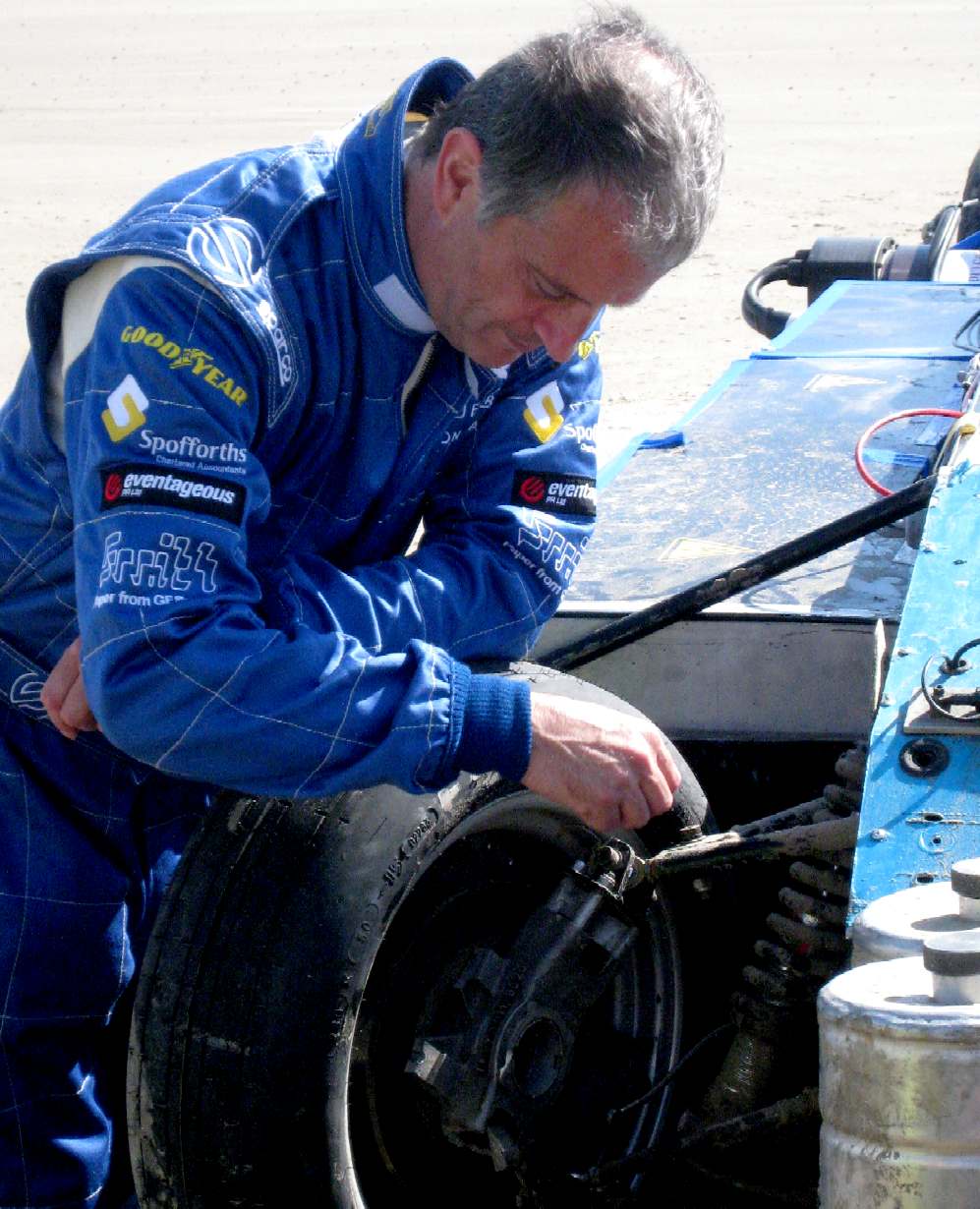 Don Wales looks on at the write off that his former steed had become