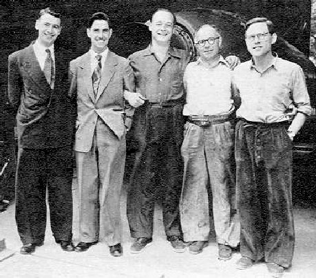 The K7 team: Lewis and Ken Norris, Donald Campbell, Leo Villa and Tom-Fink
