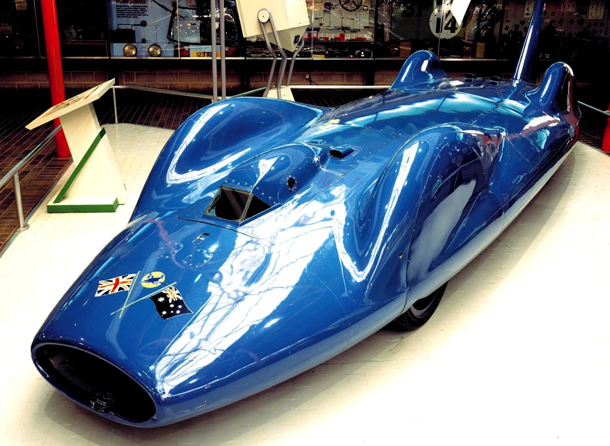 BlueBird CN7 (Campbell Norris) at the National Motor Museum at Beaulieu