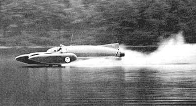 Bluebird water speed jet boat Coniston 1958