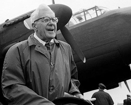 Barnes Wallace, inventor of the Dambusters bouncing bomb