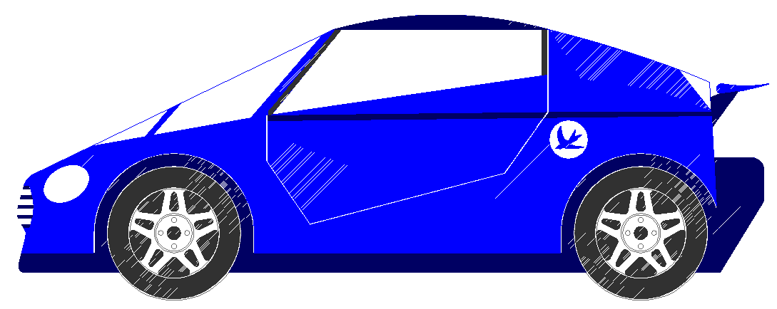 Ecostar car with battery exchange performance engineering onboard