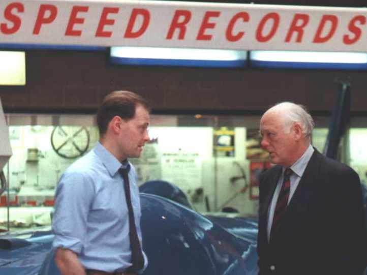 Nelson Kruschandl and Lord Montague at Beaulieu