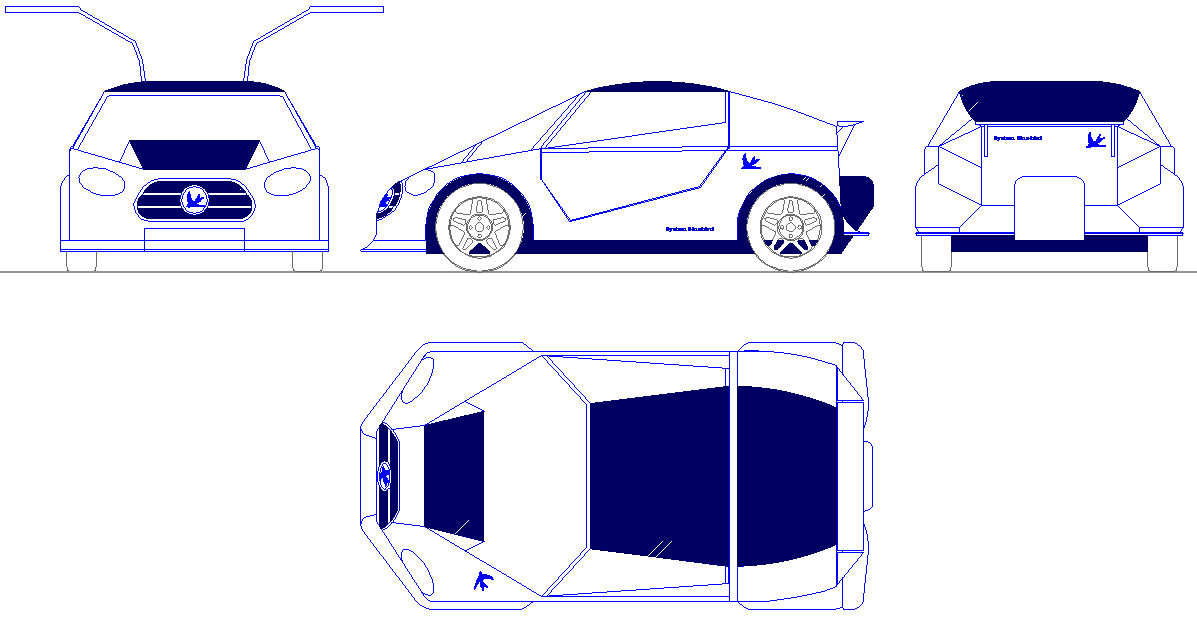 Student special electric gull wing car with battery cartridge swapping