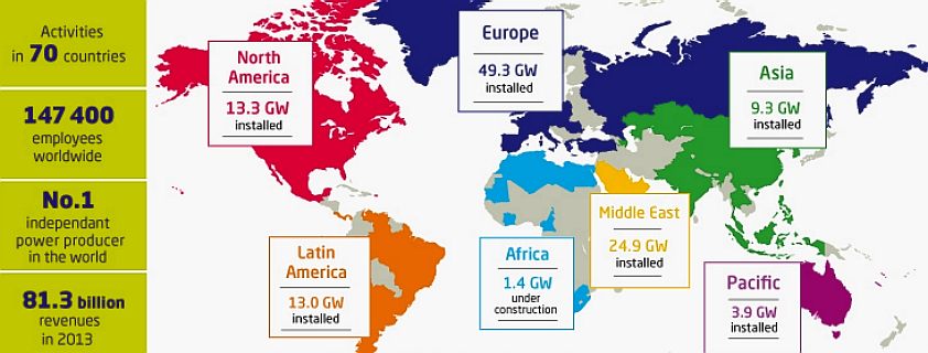 GDF Suez world power map