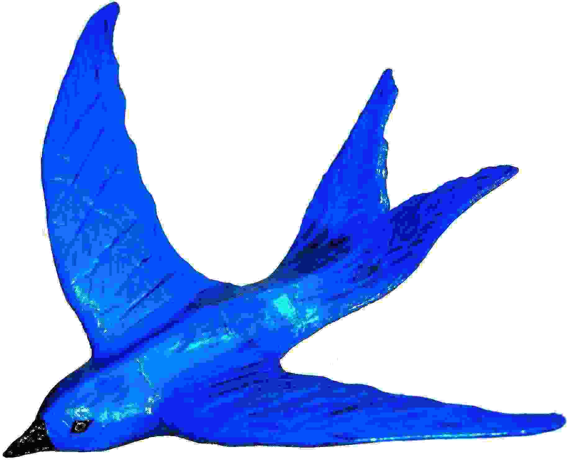 Bluebird trademark legend blue bird in flight