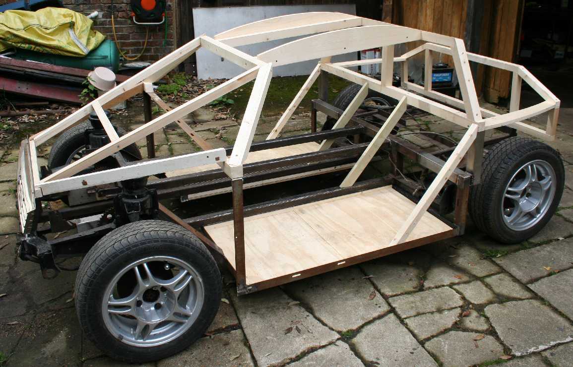 Timber framed eco car concept prototype city sports car
