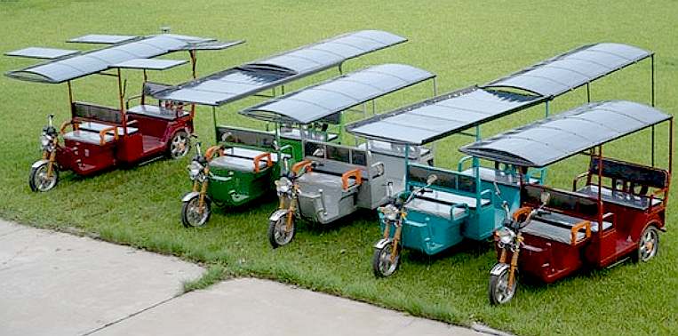 Solar assisted rickshaws in Australia