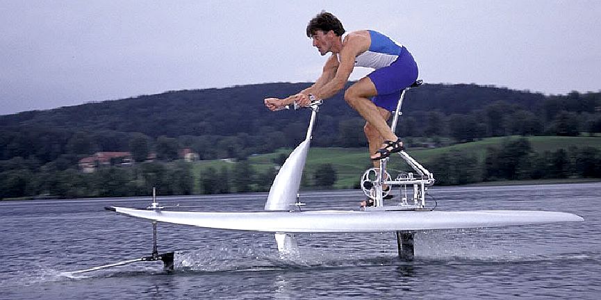 The Silver Swan human powered hydrofoil