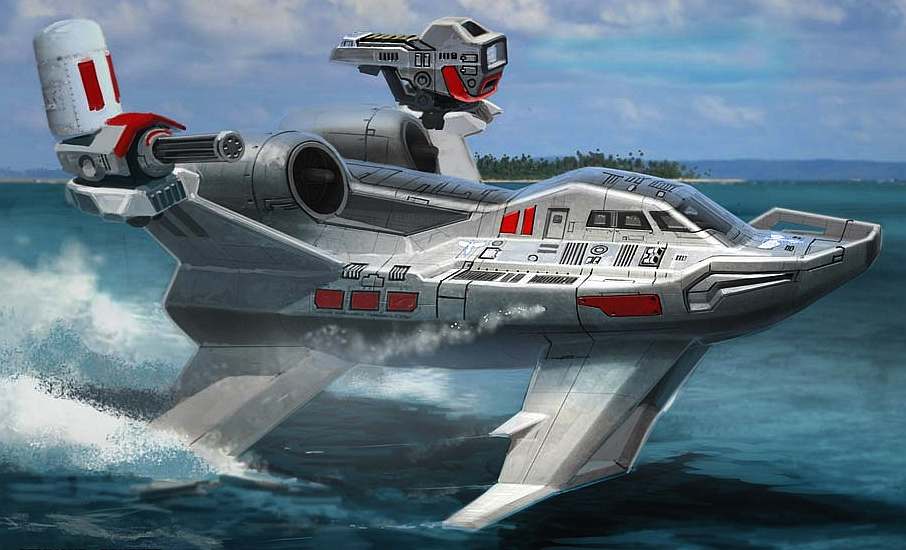 Red Alert 3 hydrofoil fast attack ship