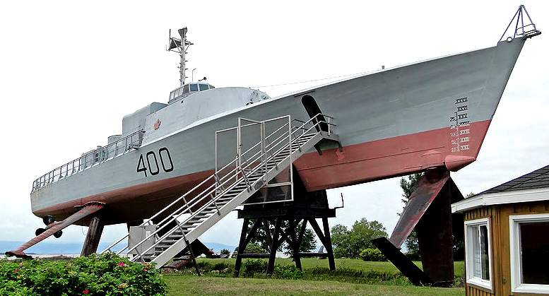Hydrofoil ship HMCS Bras d'Or, Quebec, Canada