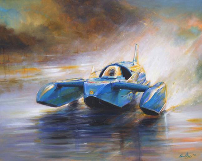 Across the  Lake painting by Paul Dove