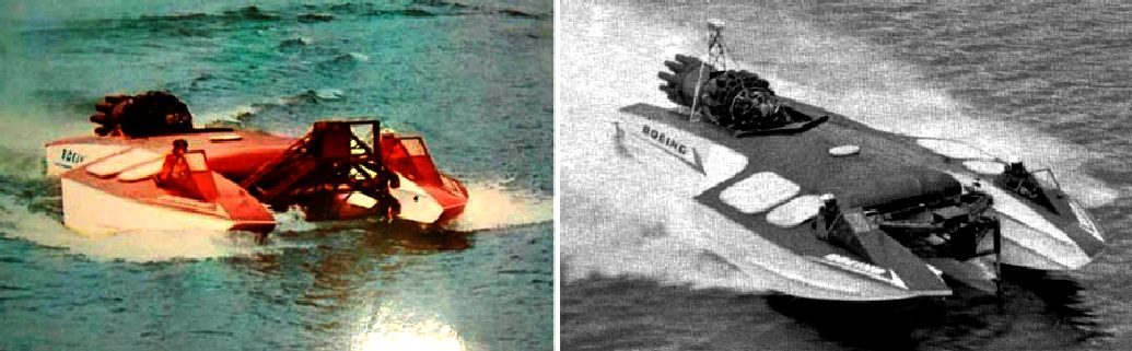 Boeing AquaJet hydroplane development boat US Navy