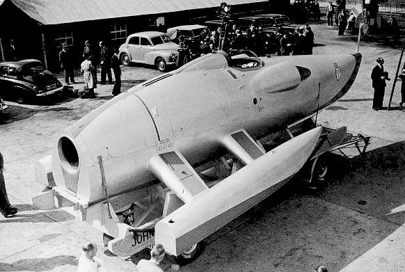 The Crusader - jet propelled water speed record boat
