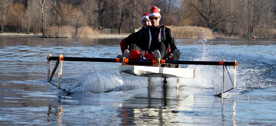 A human powered hydrofoil