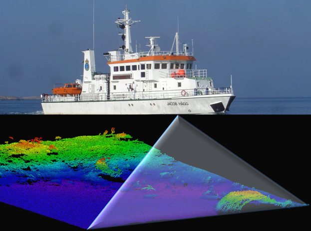 Seabed survey satellite information relay