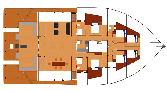Turanor Planetsolar interior decks layout