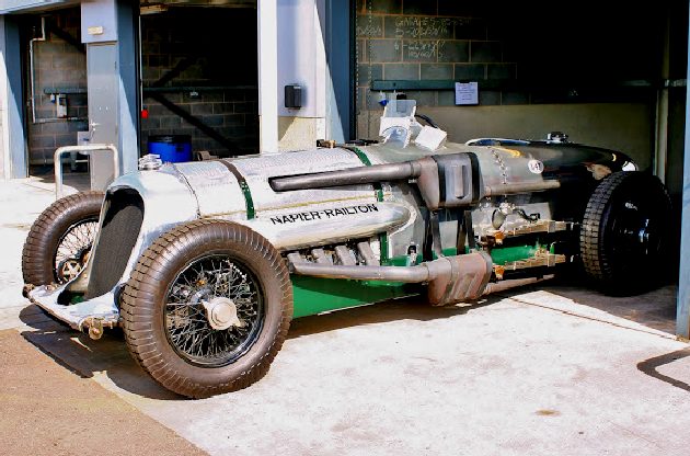 John Cobb's Napier Railton at Donington Park