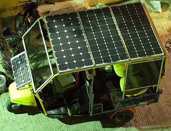 Solar assisted tuk, tuk