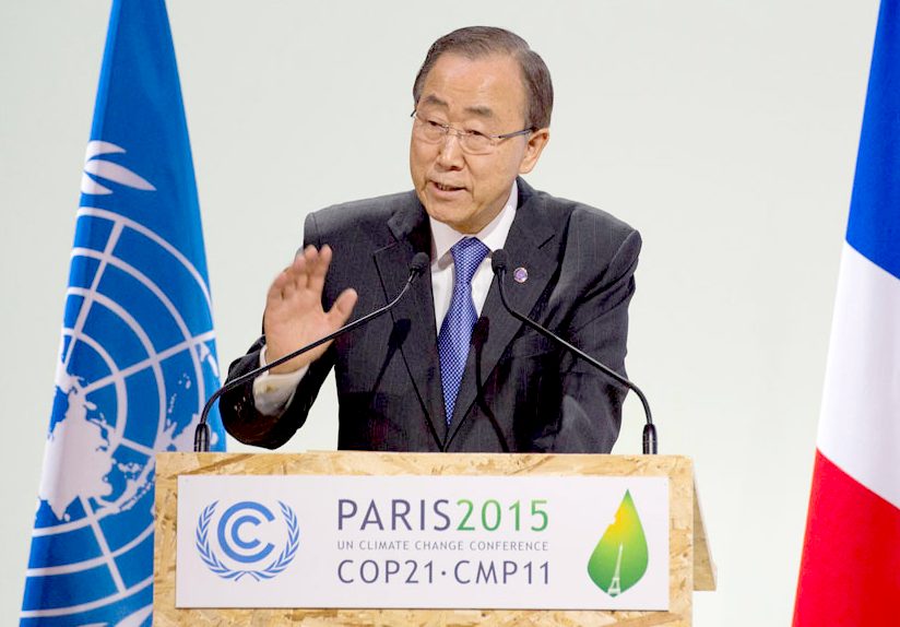 Ban Ki-moon in Paris at COP21