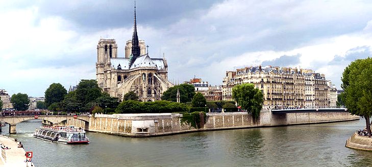 The Notre Dame church, Paris, France