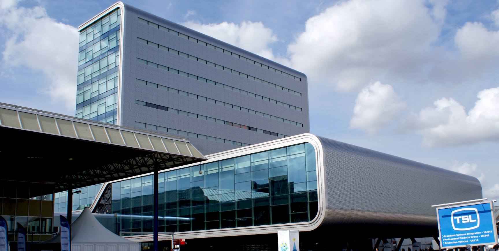 The RAI conference buildings near Amsterdam city centre