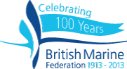 The British Marine Federation 100 years logo: 1913 - 2013
