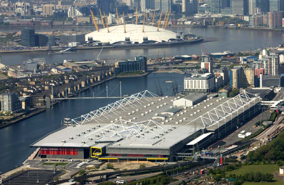London ExCel exhibition and conference centre, Victoria Docks