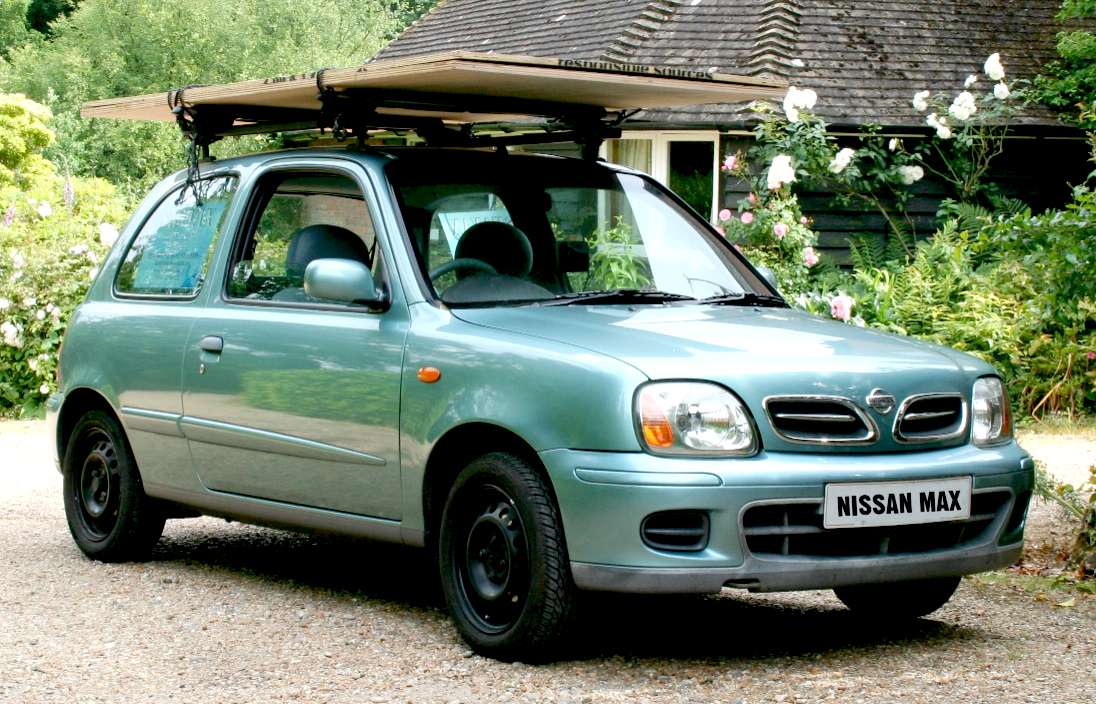 Super mini eco car with a strong custom build roof rack