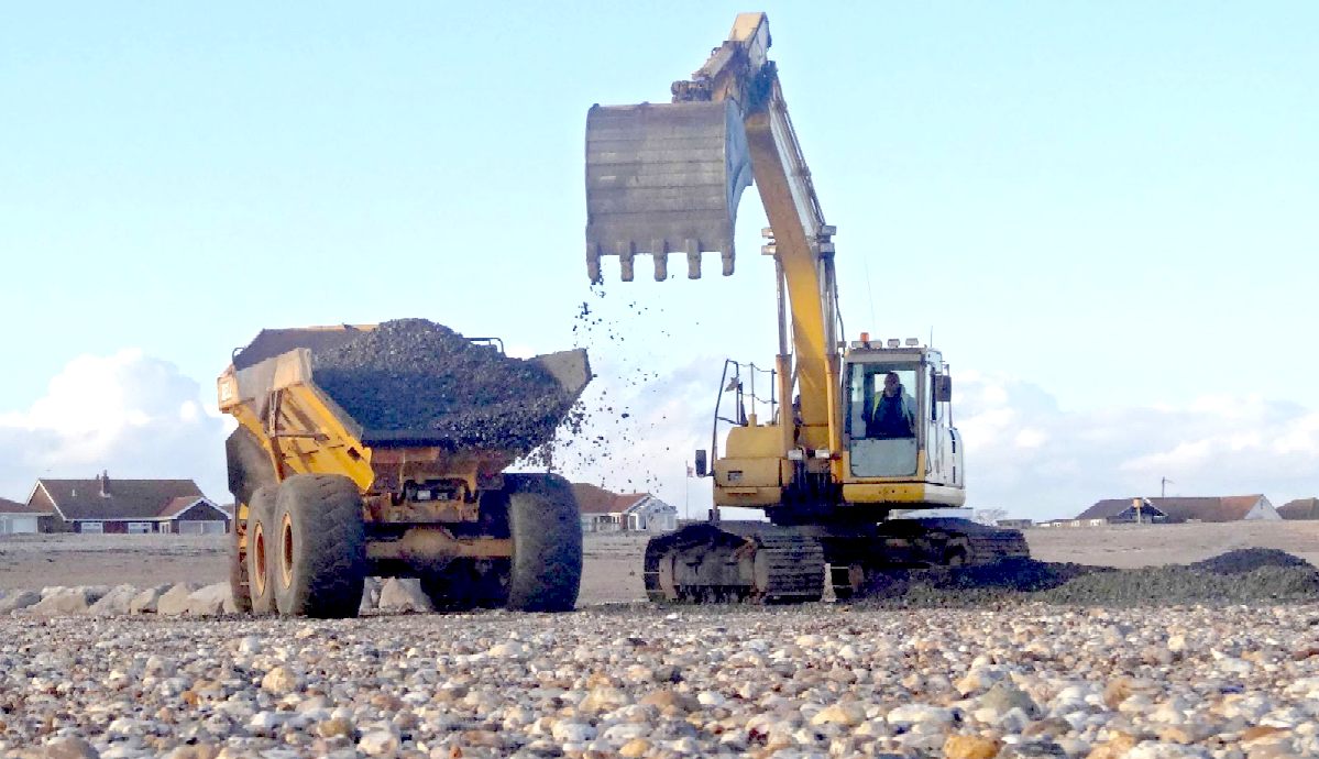 Pagham beach shingle recycling