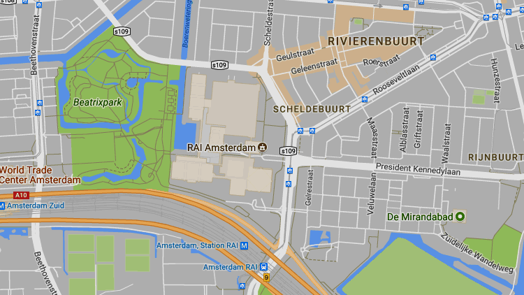 RAI Amsterdam link to Google maps