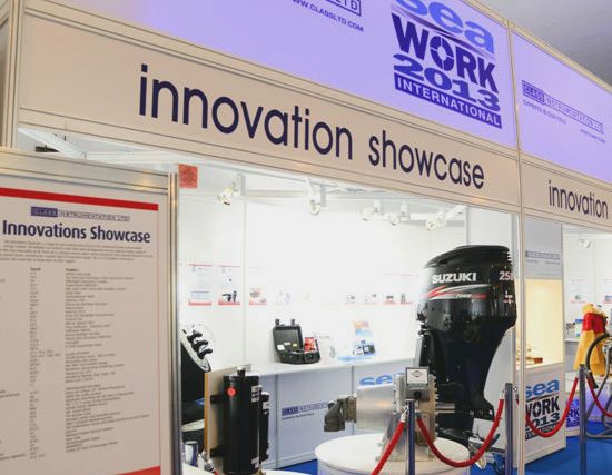 Innovation showcase stand, Seawork 2013