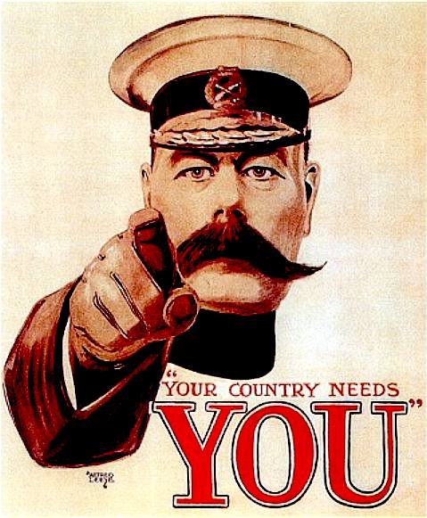 Lord Kitchener, your country needs you