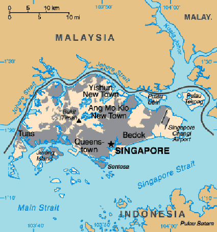 Map of Singapore