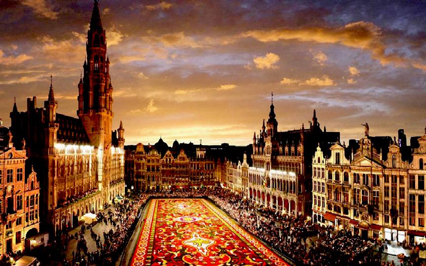 Grand Place, Brussels flower carpet